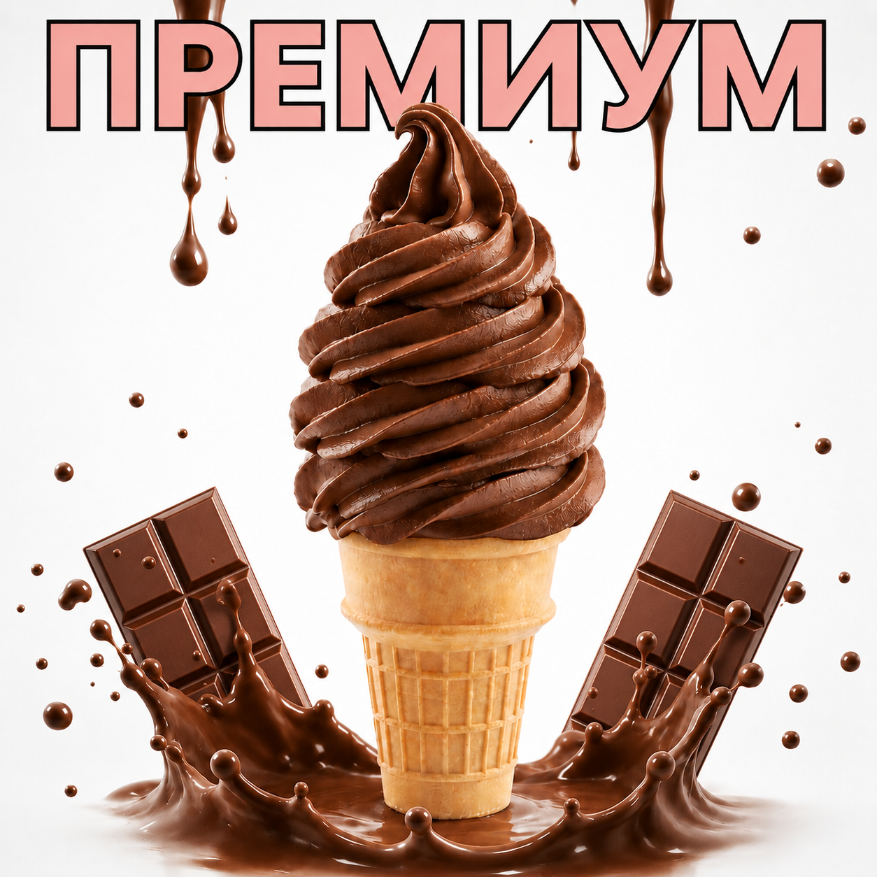 ПРЕМИУМ суха смес за мек сладолед ШОКОЛАД (2,5 кг.)