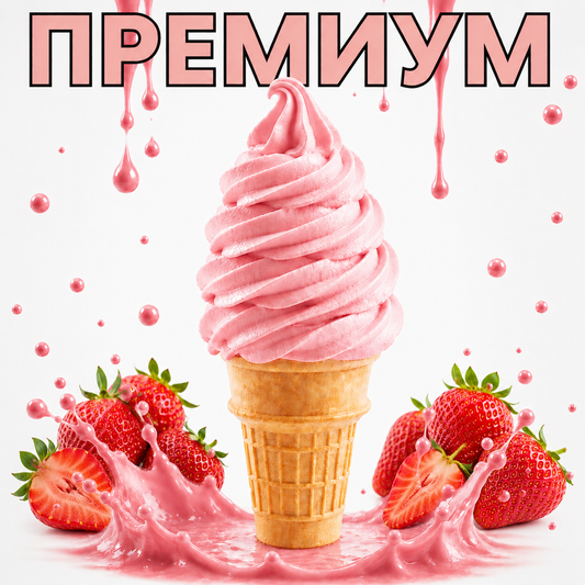ПРЕМИУМ суха смес за мек сладолед ЯГОДА (2,5 кг.)
